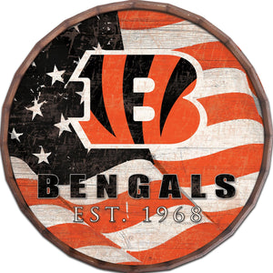 Cincinnati Bengals Flag Barrel Top