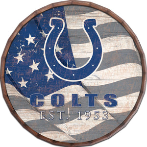 Indianapolis Colts Flag Barrel Top
