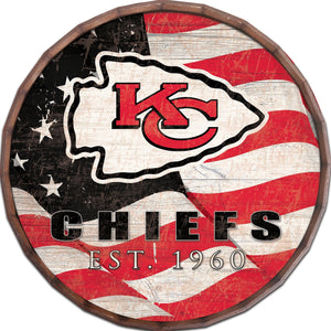 Kansas City Chiefs Flag Barrel Top