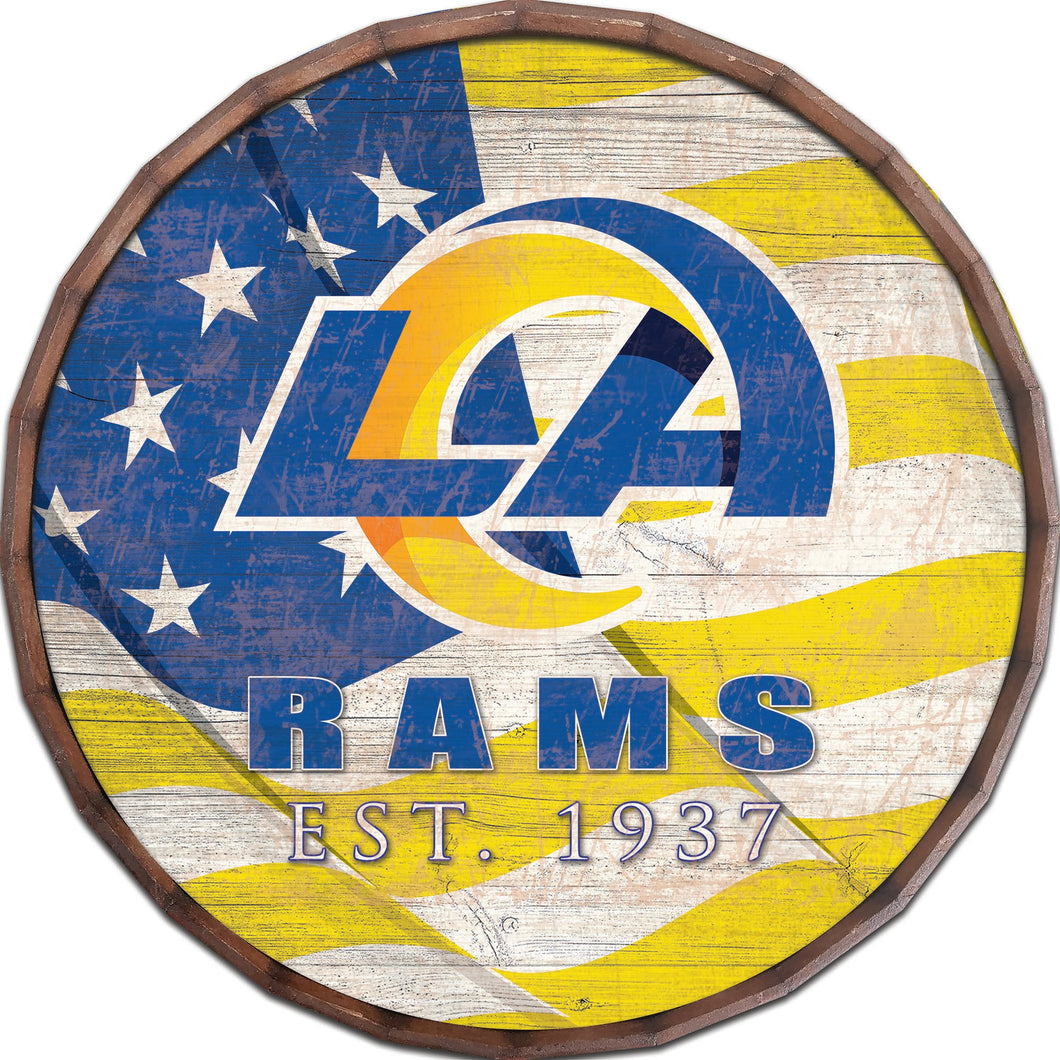 Los Angeles Rams Flag Barrel Top - 16