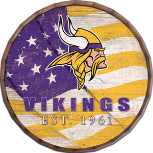 Minnesota Vikings Flag Barrel Top 