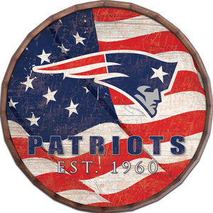 New England Patriots Flag Barrel Top
