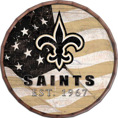 New Orleans Saints Flag Barrel Top