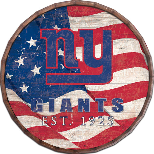 New York Giants Flag Barrel Top