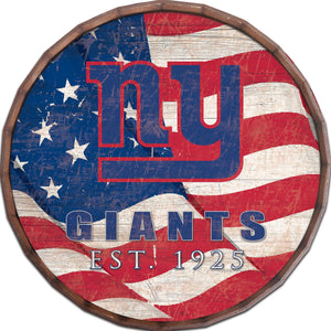 New York Giants Flag Barrel Top