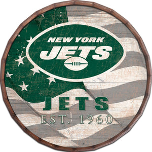 New York Jets Flag Barrel Top