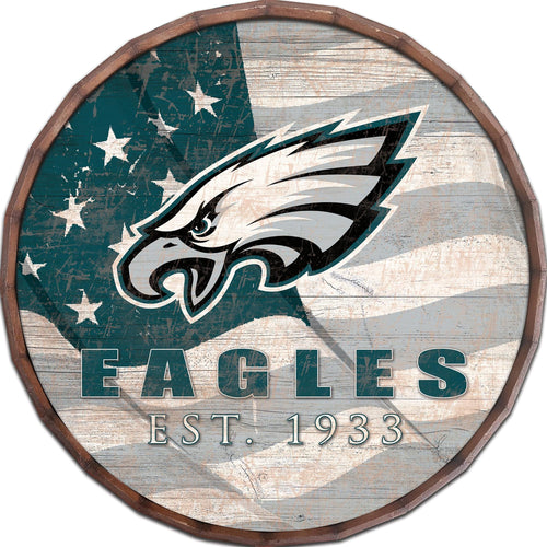 Philadelphia Eagles Flag Barrel Top