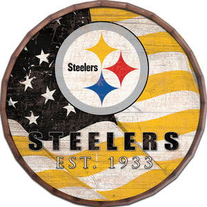 Pittsburgh Steelers Flag Barrel Top