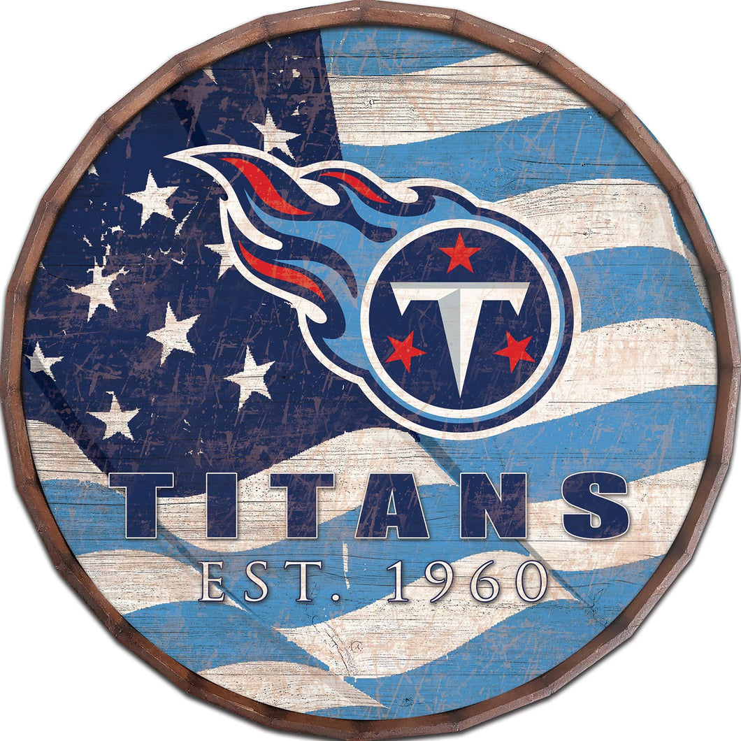 Tennessee Titans Flag Barrel Top