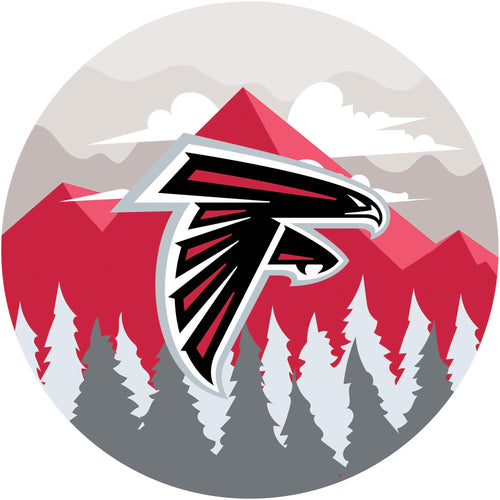 Atlanta Falcons Landscape Circle Sign - 12