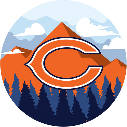 Chicago Bears Landscape Circle Sign - 12