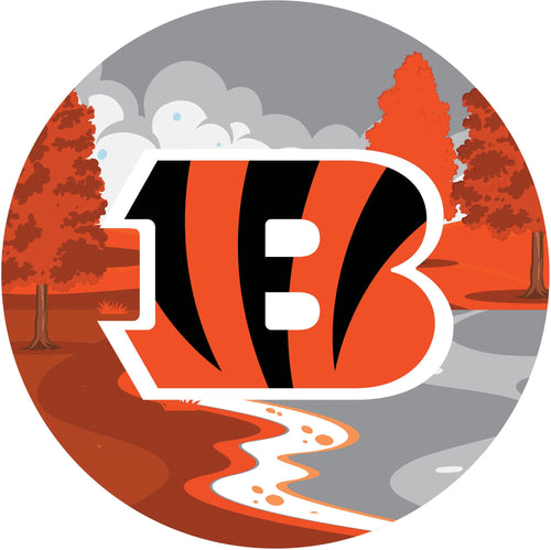 Cincinnati Bengals Landscape Circle Sign