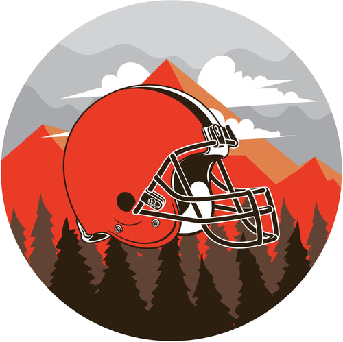 Cleveland Browns Landscape Circle Sign