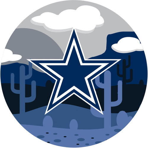 Dallas Cowboys Landscape Circle Sign