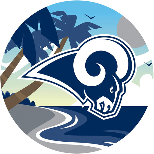 Los Angeles Rams Landscape Circle Sign