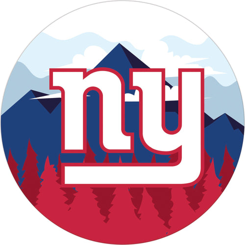 New York Giants Landscape Circle Sign 