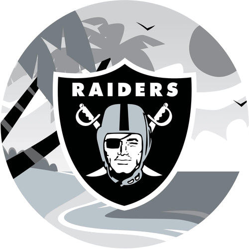 Las Vegas Raiders Landscape Circle Sign