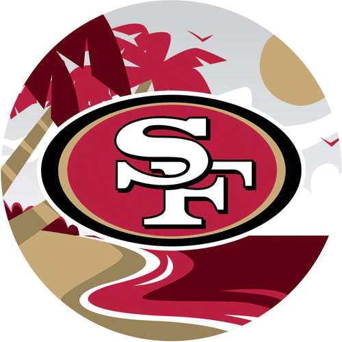 San Francisco 49ers Landscape Circle Sign