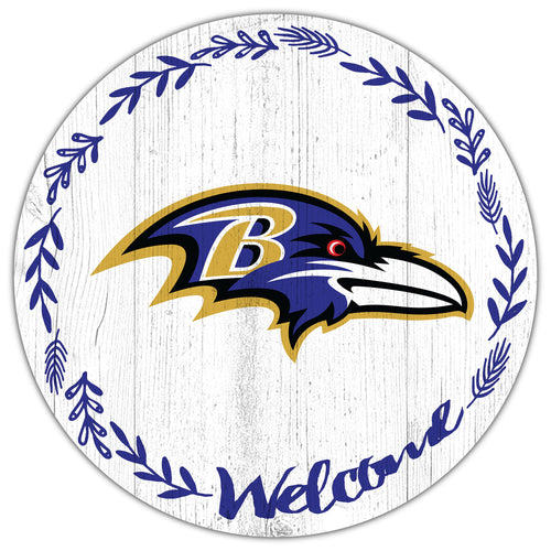 Baltimore Ravens Welcome Circle Sign 