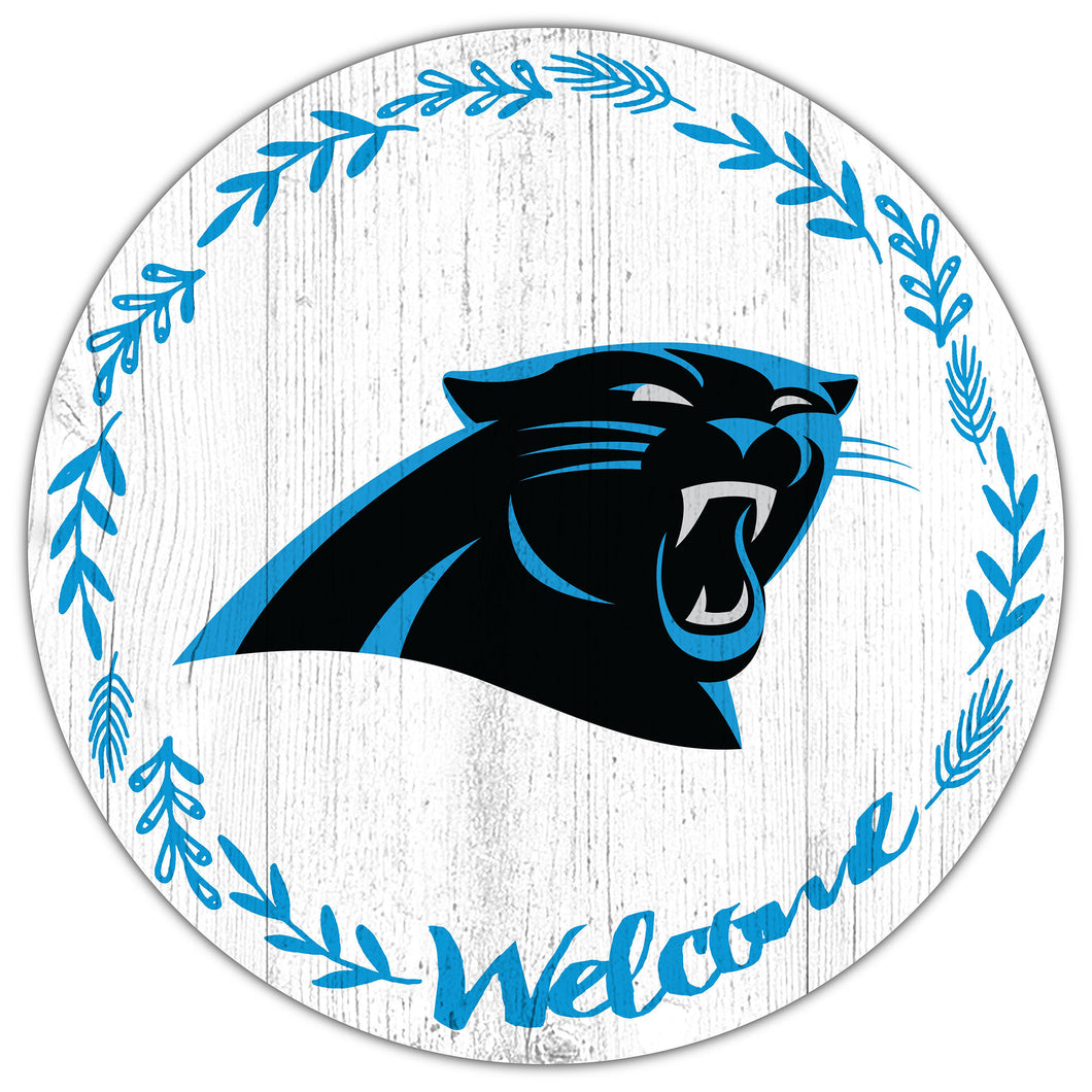 Carolina Panthers Welcome Circle Sign