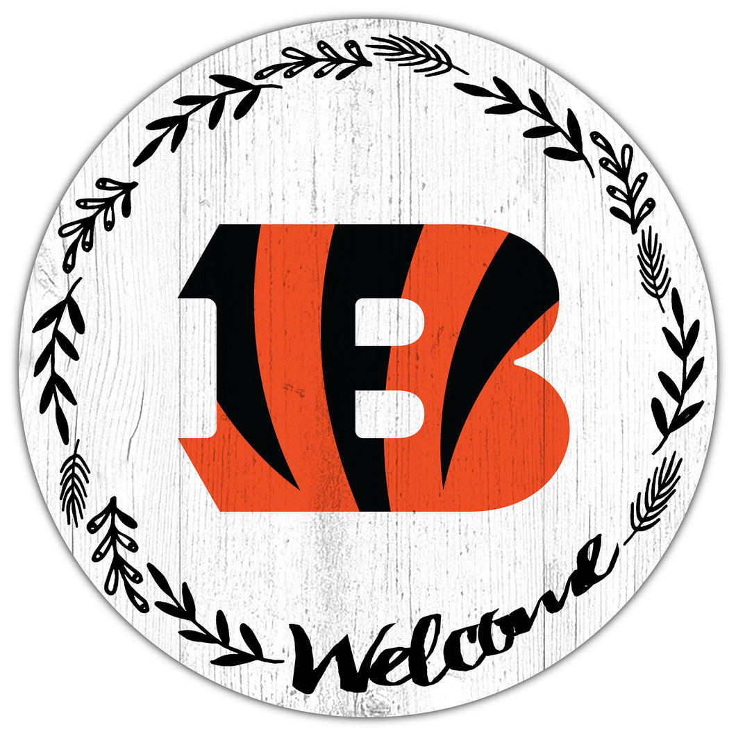 Cincinnati Bengals Welcome Circle Sign