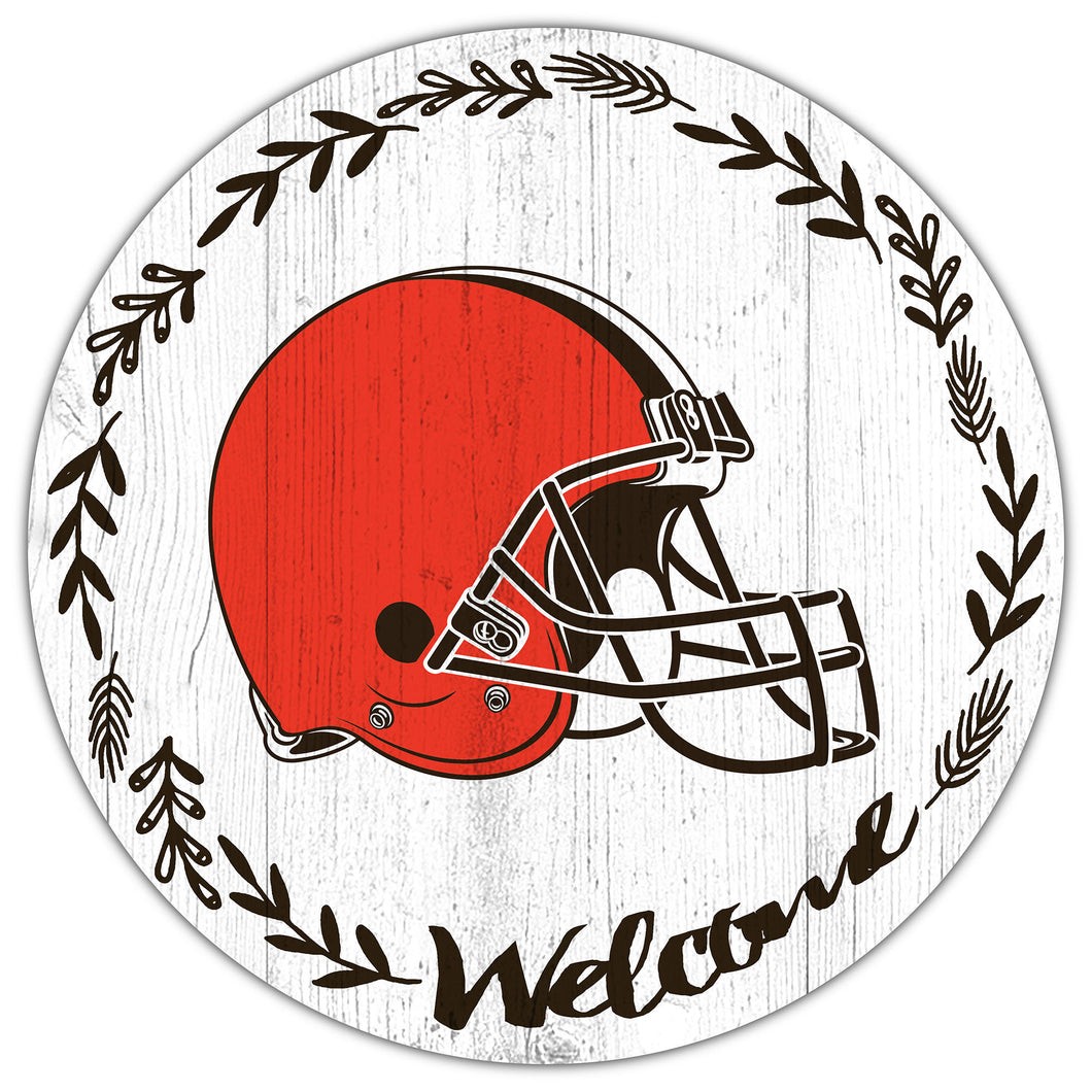 Cleveland Browns Welcome Circle Sign