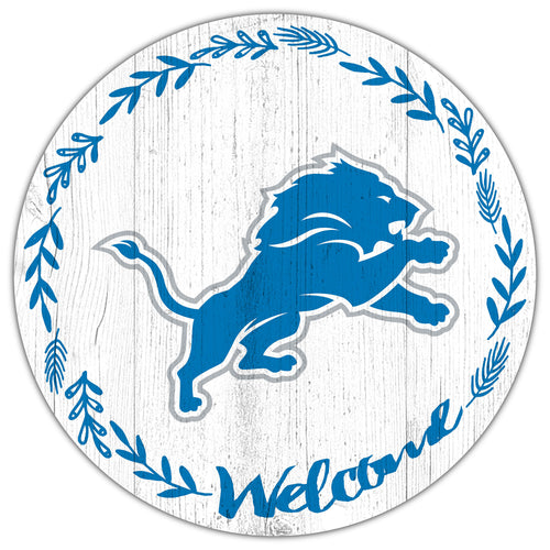 Detroit Lions Welcome Circle Sign