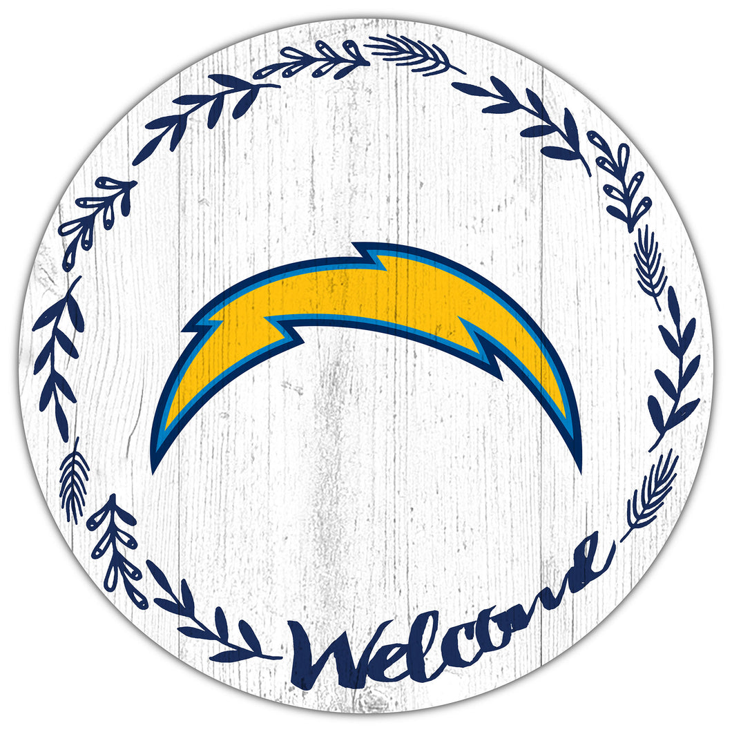 Los Angeles Chargers Welcome Circle Sign