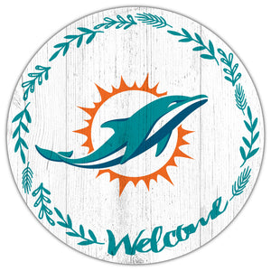 Miami Dolphins Welcome Circle Sign 