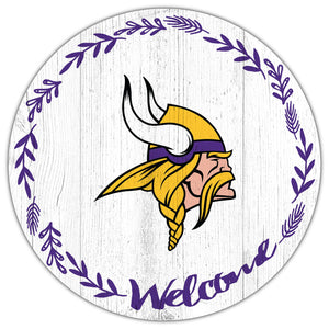 Minnesota Vikings Welcome Circle Sign