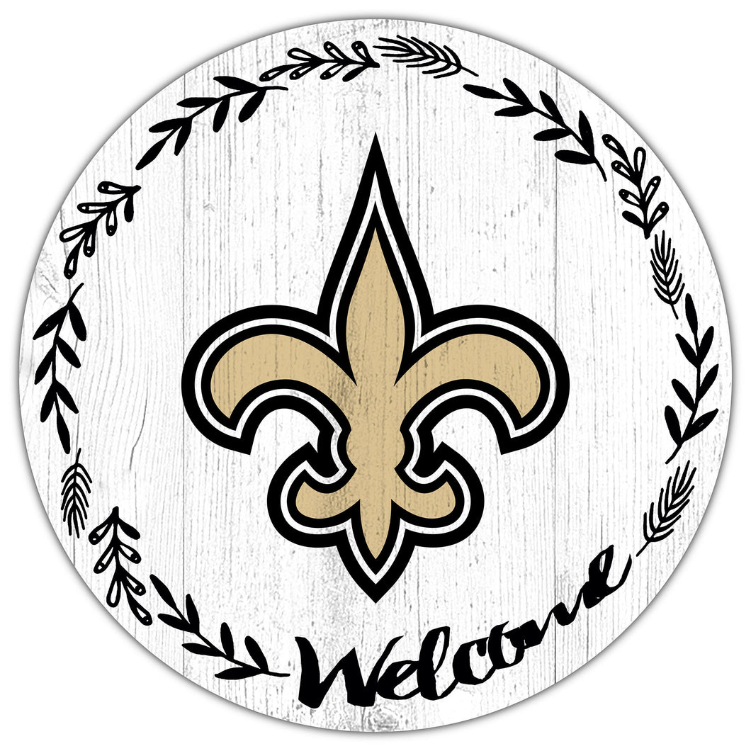 New Orleans Saints Welcome Circle Sign