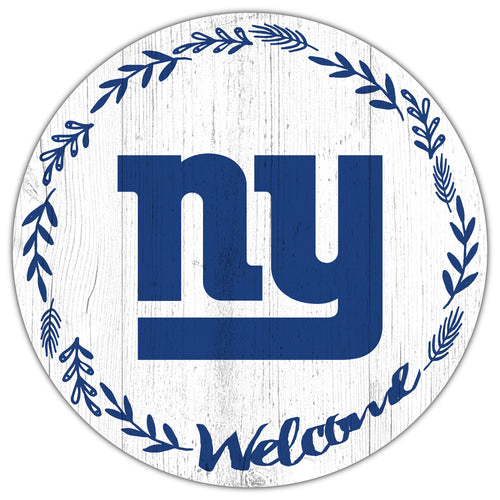 New York Giants Welcome Circle Sign