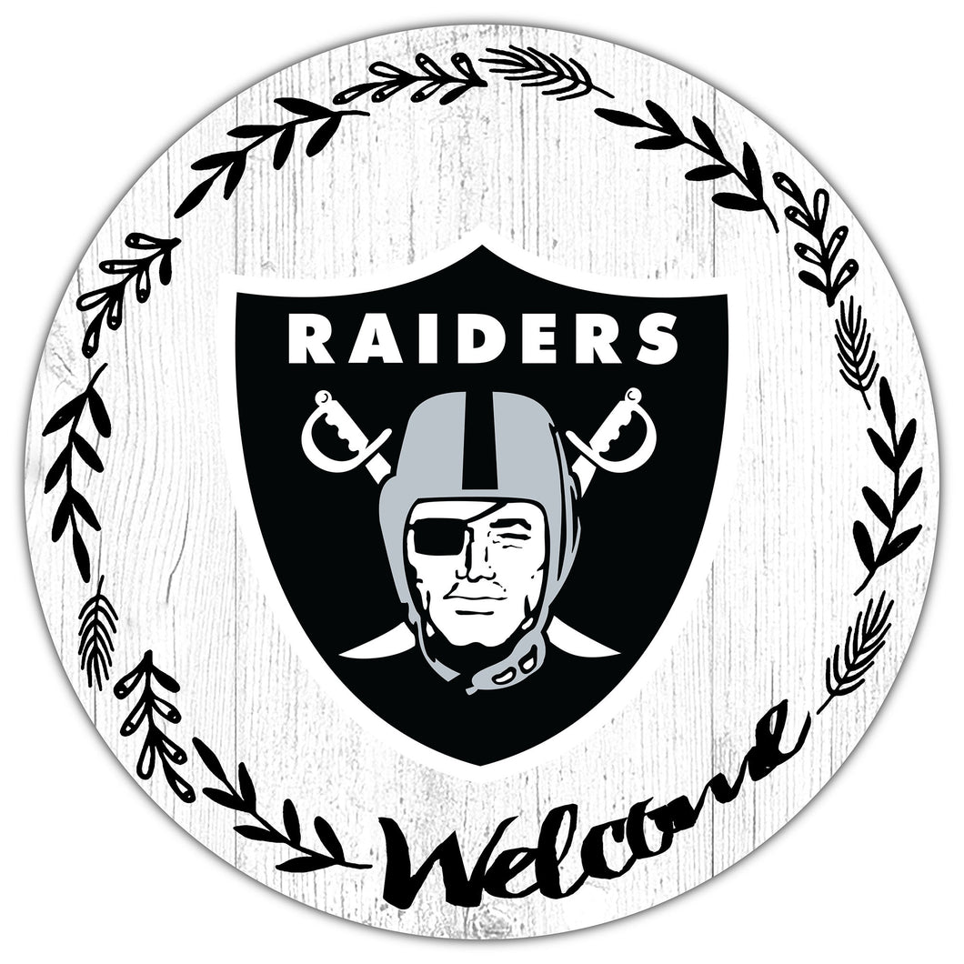 Las Vegas Raiders Welcome Circle Sign
