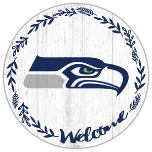 Seattle Seahawks Welcome Circle Sign