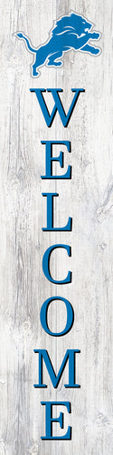 Detroit Lions Door Leaner Welcome Sign