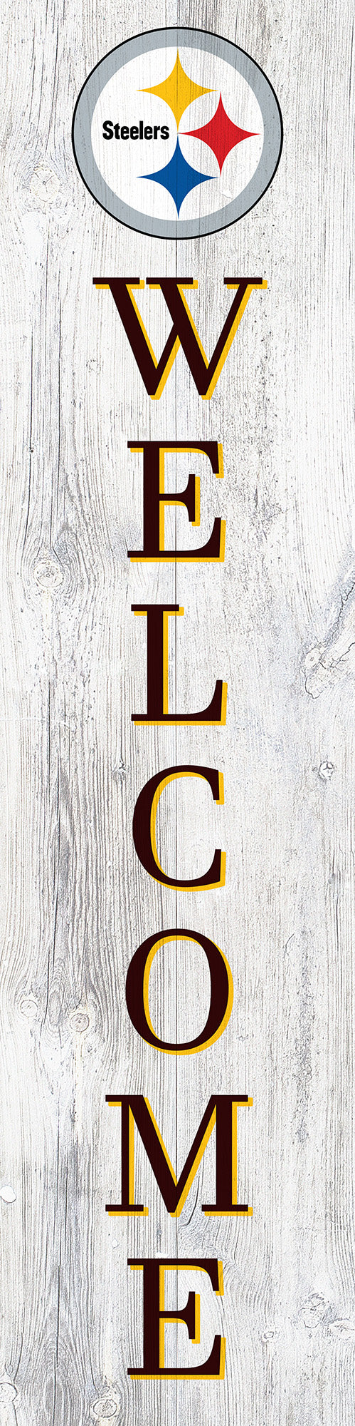 Pittsburgh Steelers Door Leaner Welcome Sign - 12