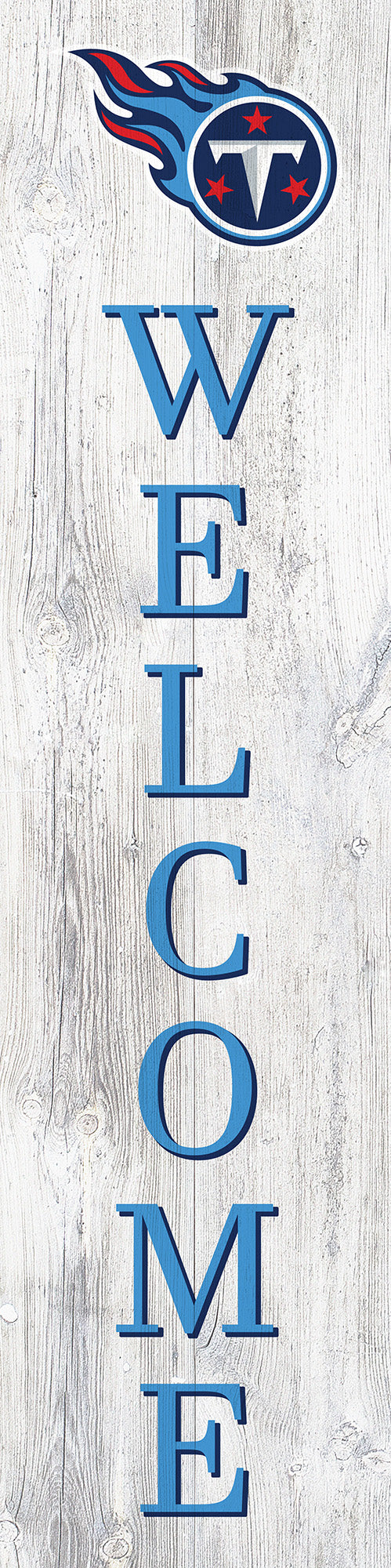 Tennessee Titans Door Leaner Welcome Sign 