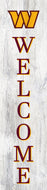 Washington Commanders Door Leaner Welcome Sign - 12"x48"