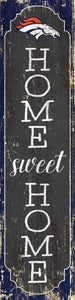 Denver Broncos Home Sweet Home Door Leaner - 6"x24"