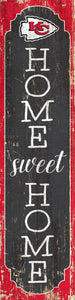 Kansas City Chiefs Home Sweet Home Door Leaner - 12" x 48"