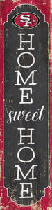 San Francisco 49ers Home Sweet Home Door Leaner - 12" x 48"