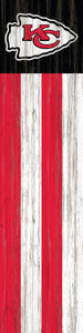 Kansas City Chiefs Flag Door Leaner - 6"x24"