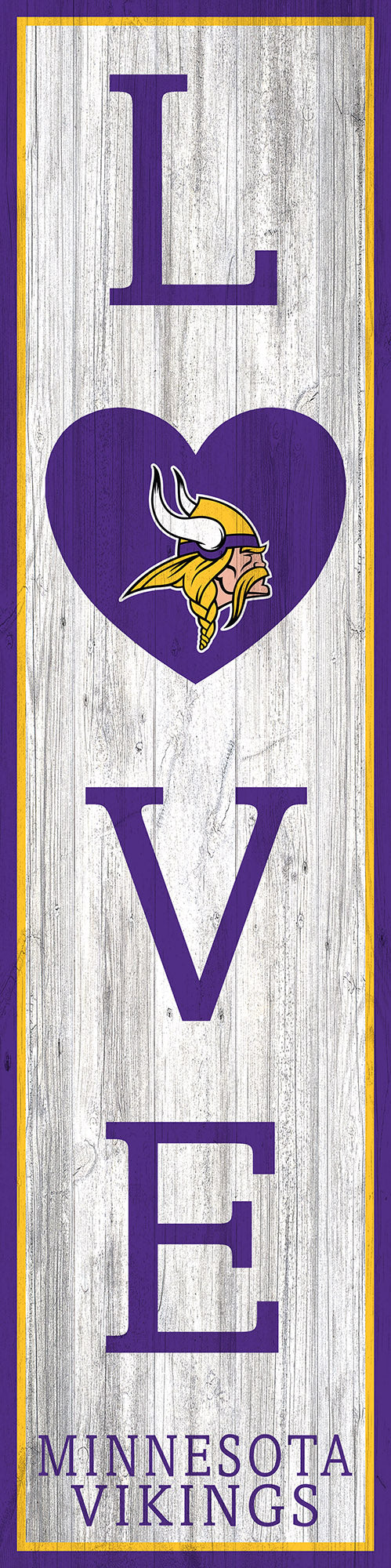 Minnesota Vikings LOVE Door Leaner - 12
