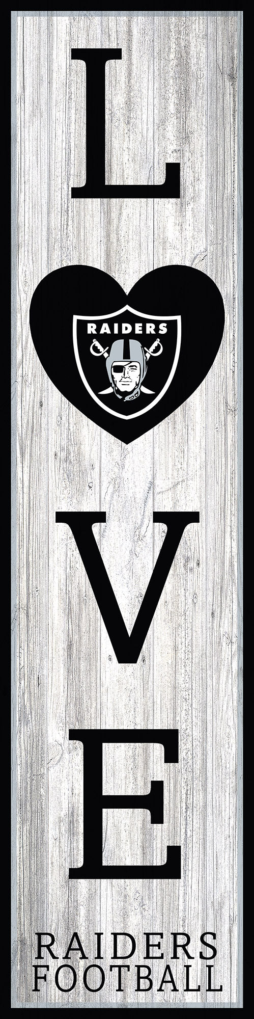 Las Vegas Raiders LOVE Door Leaner 