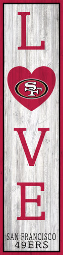 San Francisco 49ers LOVE Door Leaner 