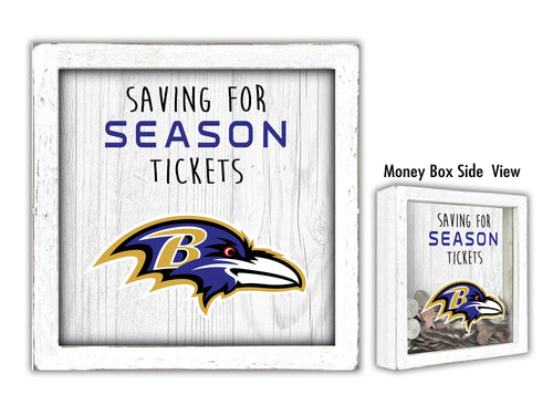 Baltimore Ravens Saving For Season Tickets Money Box