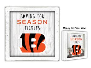 Cincinnati Bengals Saving For Season Tickets Money Box