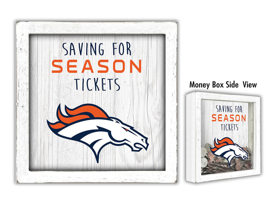 Denver Broncos Saving For Season Tickets Money Box