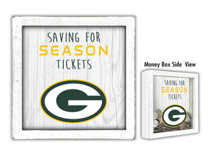 Green Bay Packers Saving For Season Tickets Money Box