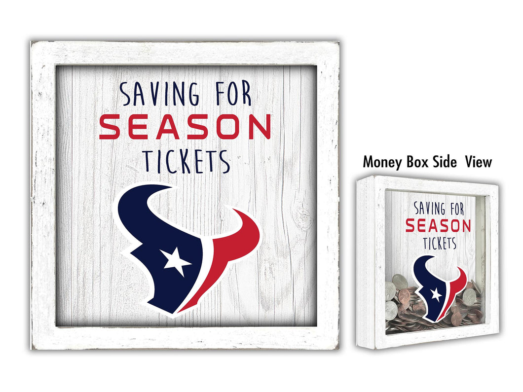Houston Texans Saving For Season Tickets Money Box